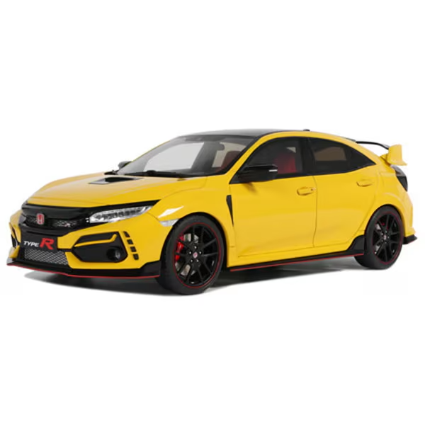 Otto Mobile OTM1111 1/18 Honda Civic Type R FK8 2020 Yellow Resin