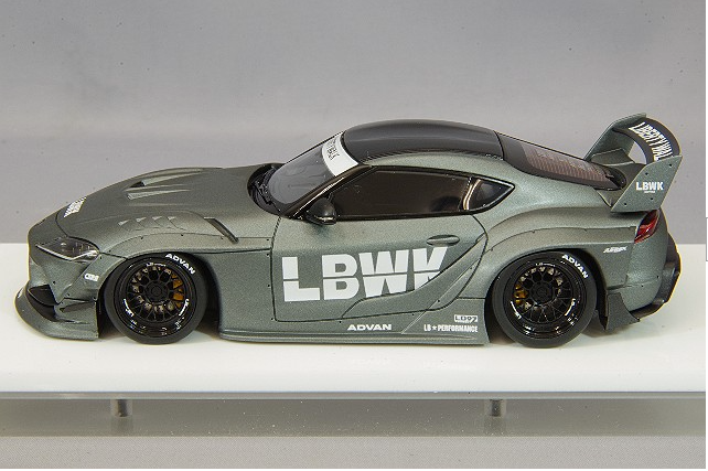 Make Up EIDOLON LB017D 1/43 LB-WORKS GR Supra Matte Storm Grey LD97 Wheels