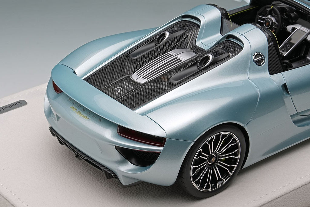 Make Up EIDOLON EML045F 1/18 Porsche 918 Spyder 2011 Liquid Metal Chrome Blue