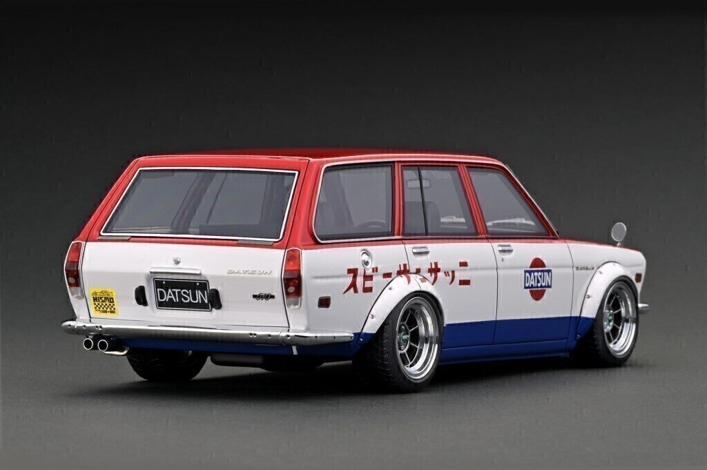 Ignition Model IG3154 1/18 Datsun Bluebird 510 Wagon Red/White/Blue