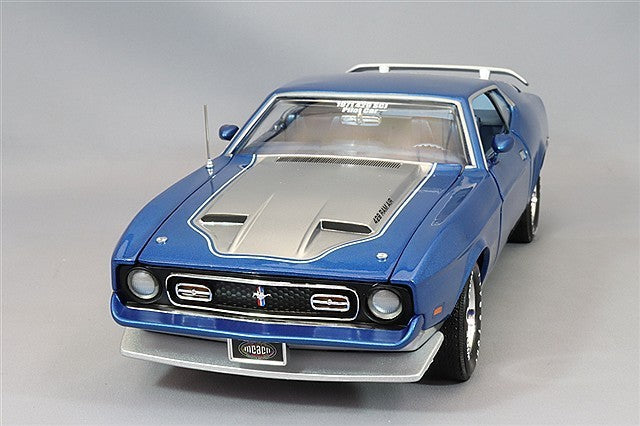 American Muscle KS-AMM1335 1/18 Ford Mustang Mach 1 1971 Blue Diecast