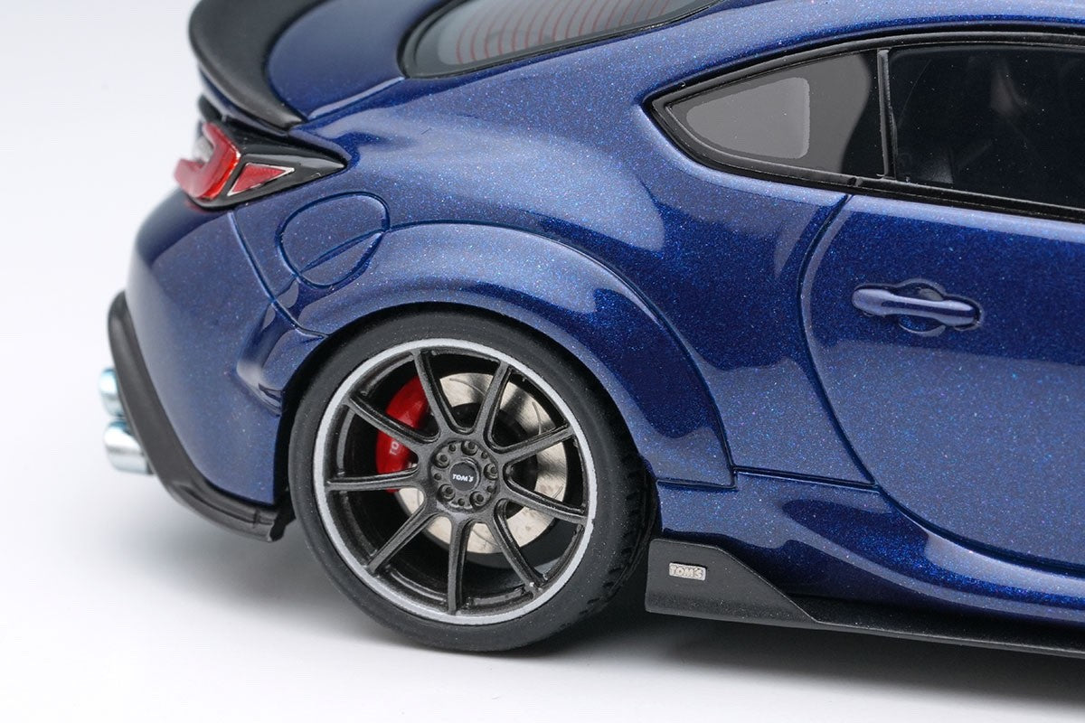 EIDOLON EM725G 1/43 Toyota TOM'S GR86 Wide Body 2022 Sapphire Blue Resin 50pcs