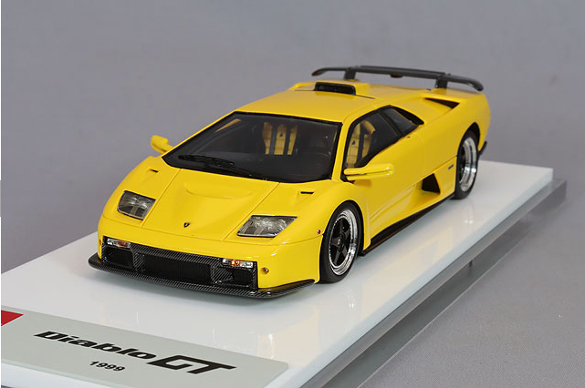 Make Up EIDOLON EM782F 1/43 Lamborghini Diablo GT 1999 Giallo Corona Resin