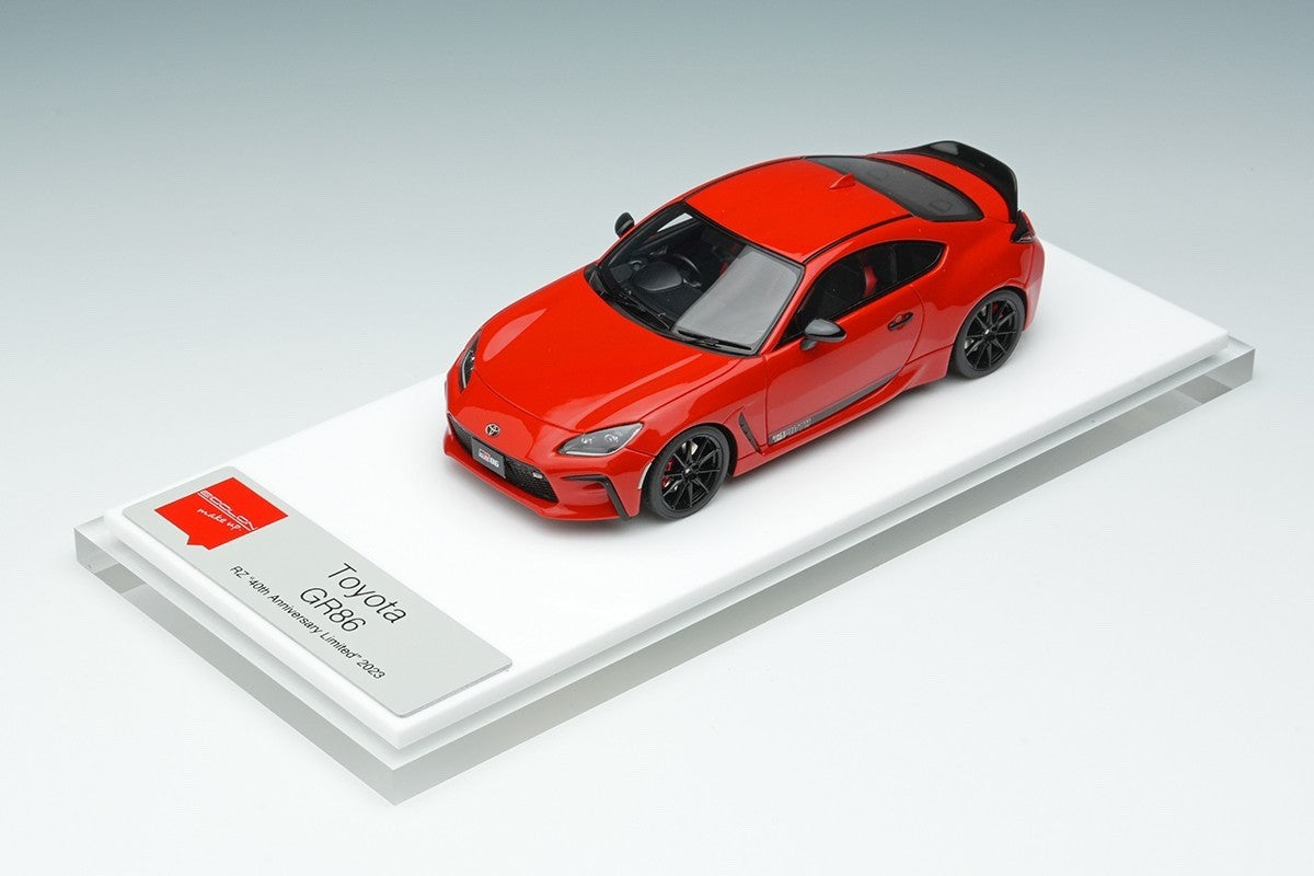 Make Up EIDOLON EM752A 1/43 Toyota GR86 40th Anniversary Limited Spark Red