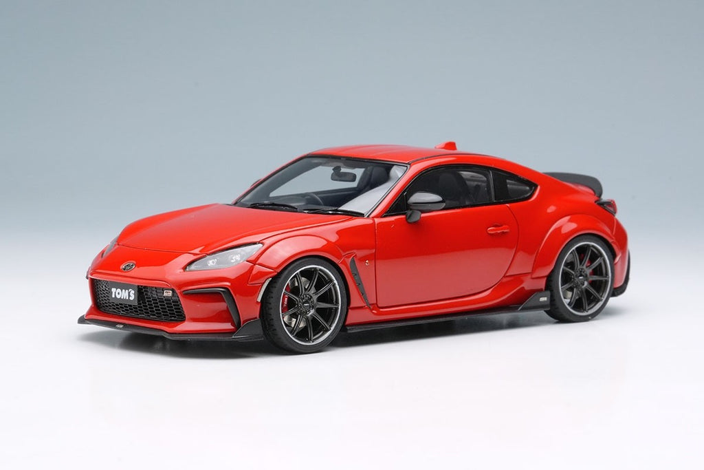 EIDOLON EM725F 1/43 Toyota TOM'S GR86 Wide Body 2022 Spark Red Resin 50pcs