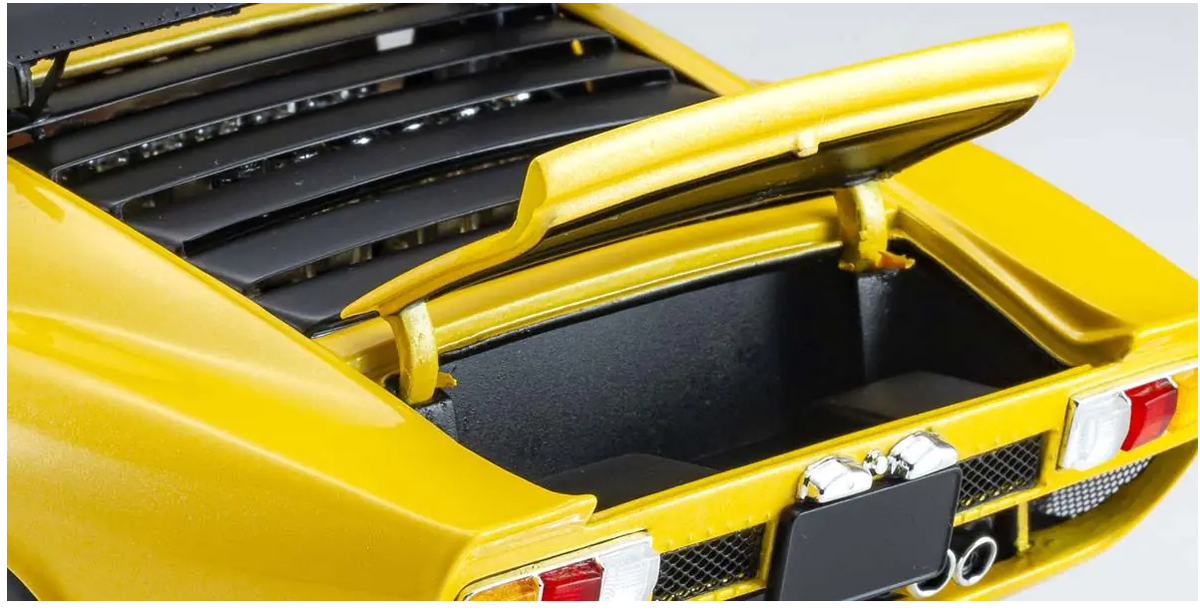 Kyosho KS08319GY 1/18 Lamborghini Miura SVR Yellow Black Diecast Model Car