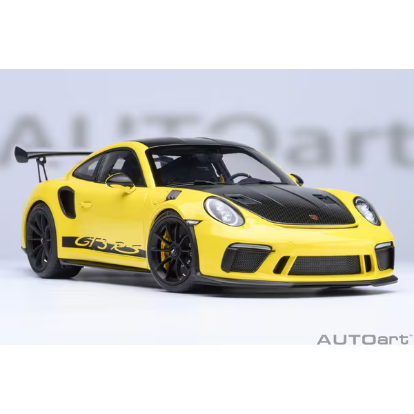 AUTOart 78178 1/18 Porsche 911 991.2 GT3 RS Weissach Yellow Diecast