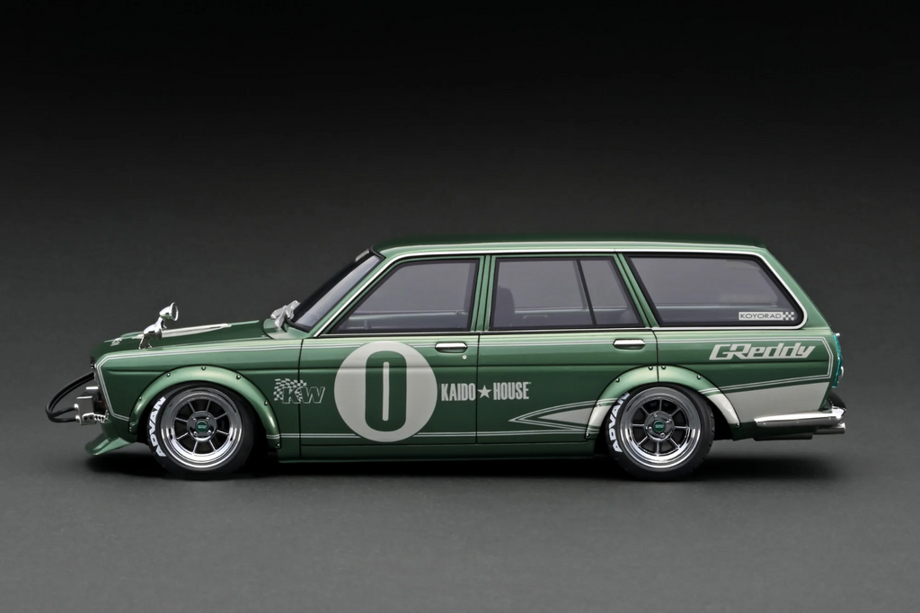 Ignition Model IG3148 1/18 Datsun Bluebird 510 Wagon Green Metallic