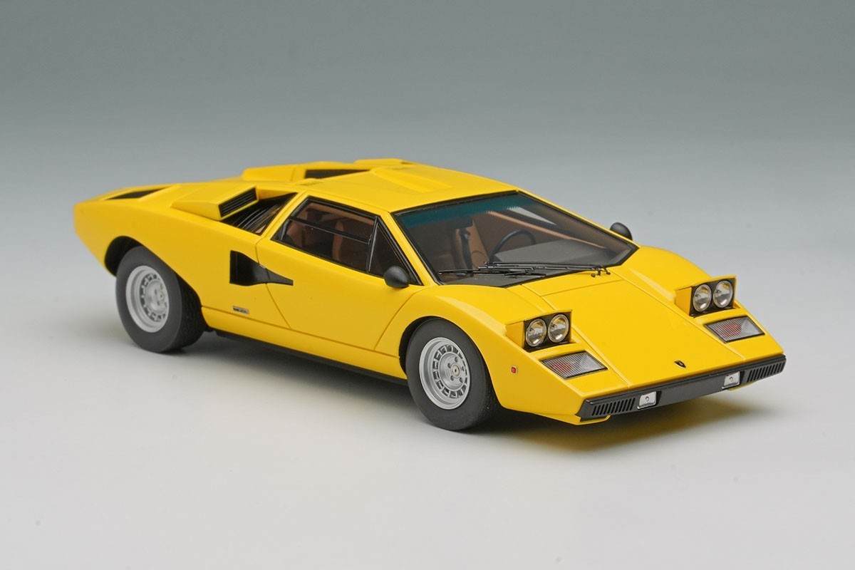 Make Up EIDOLON EM822A 1/43 Lamborghini Countach LP400 1974 Yellow Resin