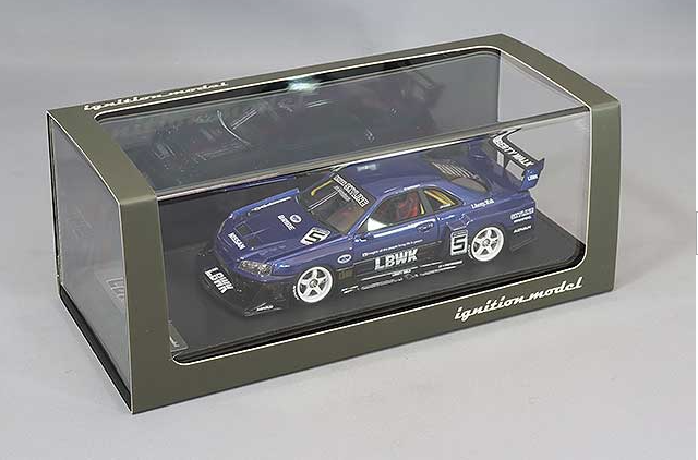 Ignition IG2852 1/43 Nissan LB-ER34 SuperSil Skyline Advan Blue/Black