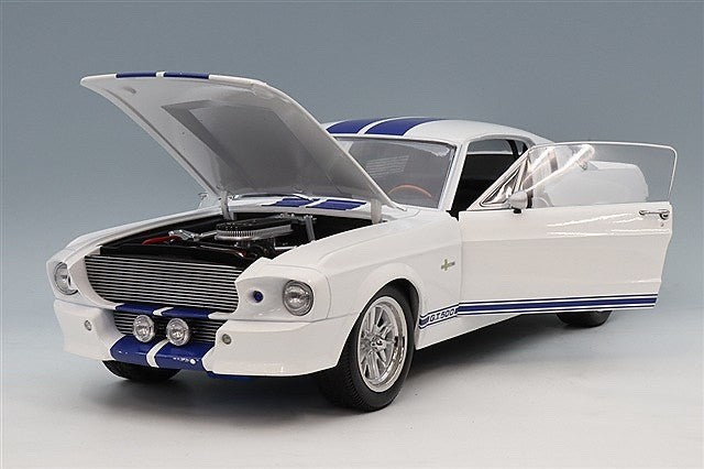 KK Scale KKDC120172 1/12 Ford Mustang Shelby GT500 1967 White Blue Diecast