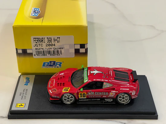 BBR BG274 1/43 Ferrari 360 N/GT #10 Jim Gainer JGTC GT300 2004 Resin
