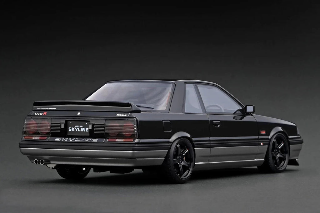 Ignition Model IG4010 1/18 Nissan Skyline GTS-R R31 Black Silver Resin