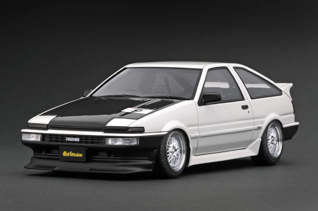 Ignition Model IG3488 1/18 Toyota Trueno AE86 Tsuchiya TK-Street White Resin