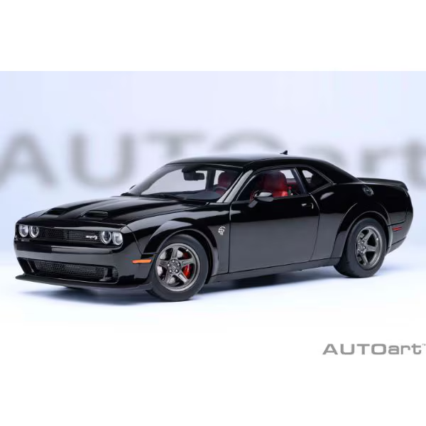 AUTOart 71765 1/18 Dodge Challenger SRT Super Stock 2023 Black Diecast