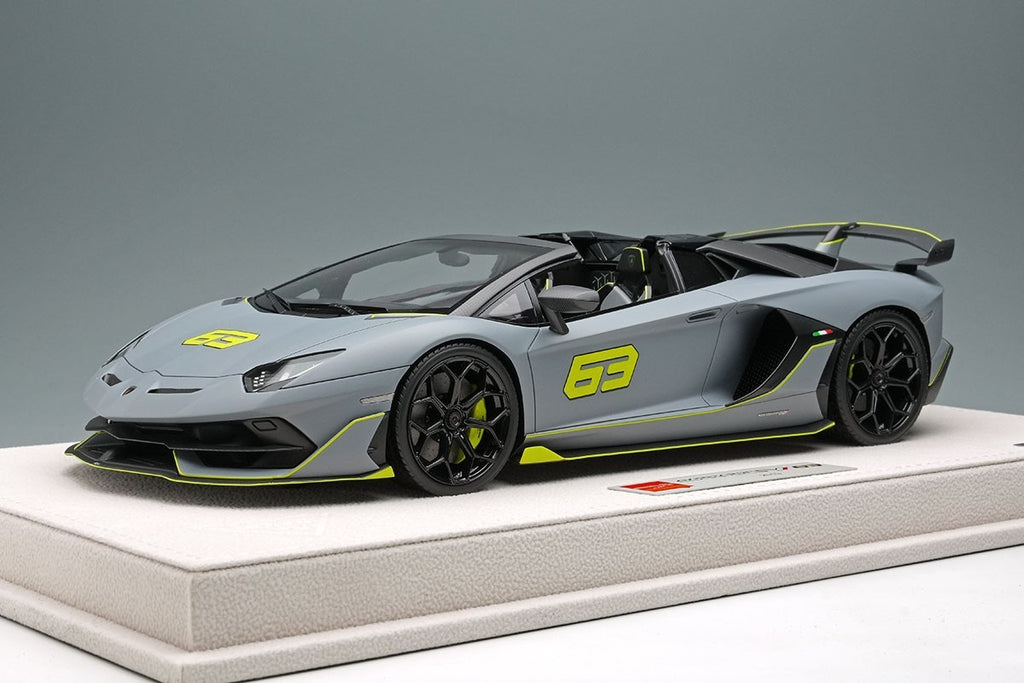 Make Up EIDOLON EML030G 1/18 Lamborghini Aventador SVJ 63 Roadster 2019 Gray