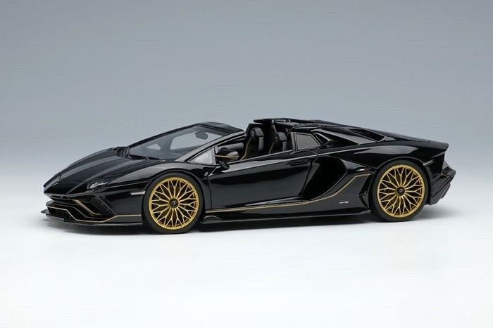 EIDOLON EM637E 1/43 Lamborghini Aventador LP780-4 Ultimae Roadster Black Ltd 60