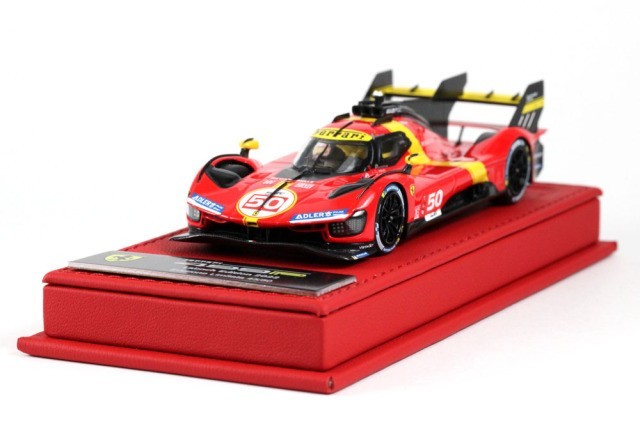 BBR Deluxe C280DL 1/43 Ferrari 499P Hypercar 2022 (Red Leather Base) Ltd 50pcs