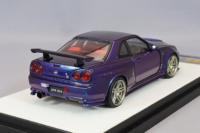 PGM PGM-430102-1 1/43 Nismo Nissan Skyline GT-R R34 Z-tune Purple Diecast