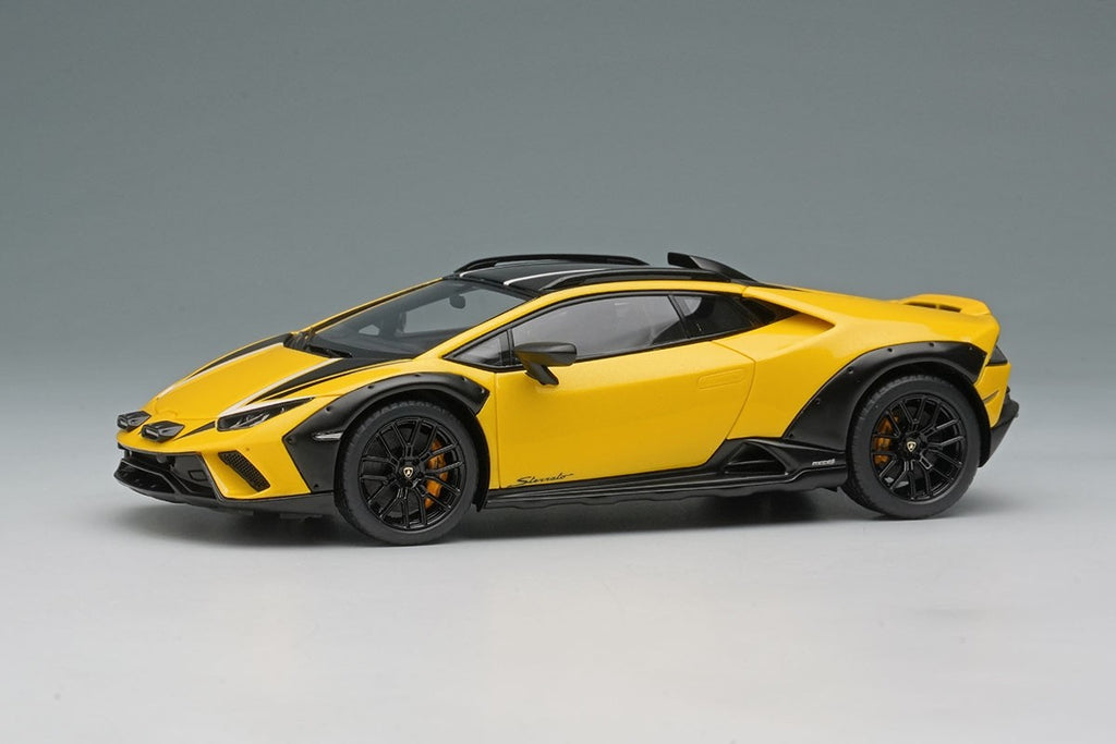 EIDOLON EM738G 1/43 Lamborghini Huracan Sterrato 2024 Giallo Inti Stripe Resin