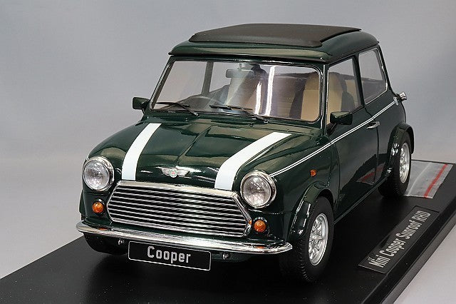 KK Scale KKDC120071R 1/12 Mini Cooper Sunroof Dark Green RHD Diecast