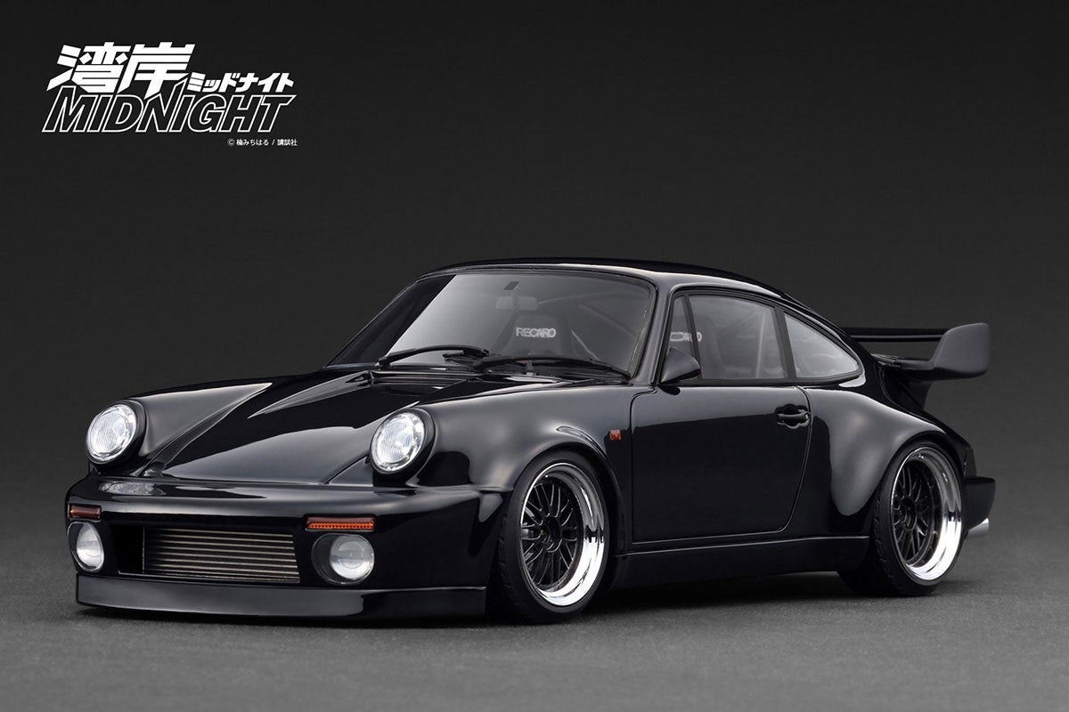 Ignition Model IG3594 1/18 Porsche 911 964 Blackbird Wangan Black Resin