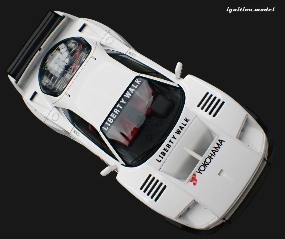 Ignition Model IG3752 1/18 LB-WORKS Ferrari F40 Liberty Walk White