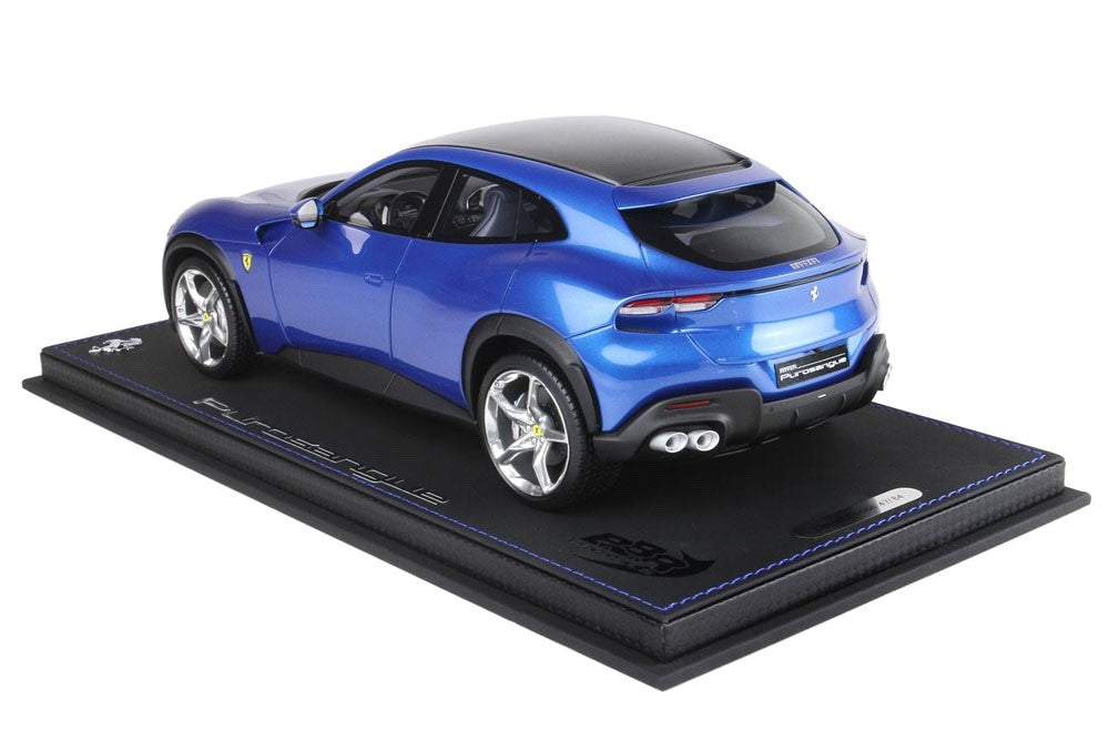 BBR P18219GV 1/18 Ferrari Purosangue 2022 Blu Corsa Blue Resin Limited 84pcs w/D