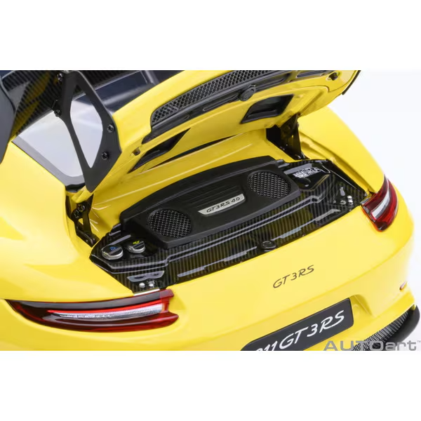 AUTOart 78178 1/18 Porsche 911 991.2 GT3 RS Weissach Yellow Diecast