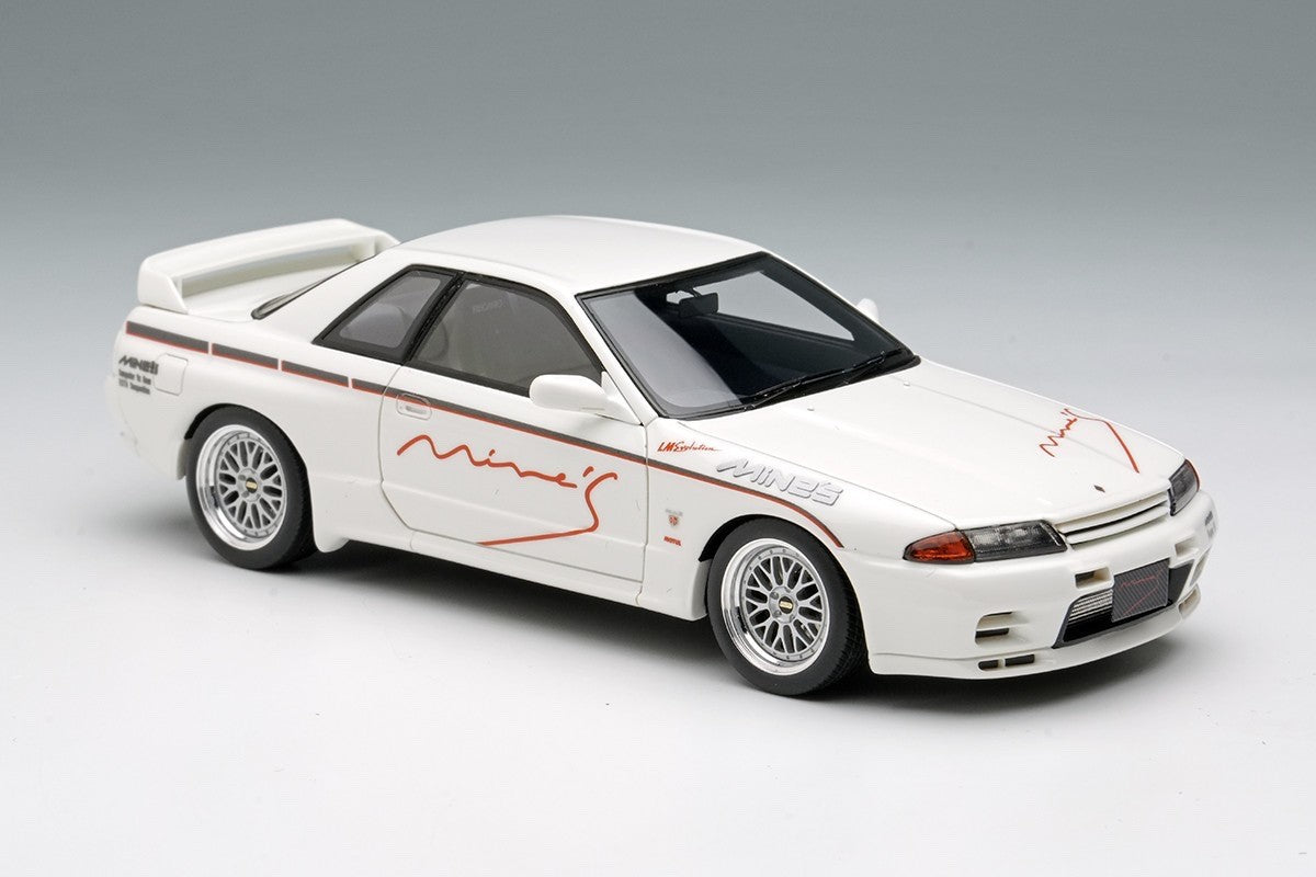 Make Up EIDOLON EM644A 1/43 Mines Skyline GT-R BNR32 N1 White BBS LM Evolution