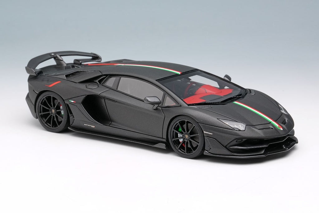 Make Up EIDOLON EM513H 1/43 Lamborghini Aventador SVJ 2018 Nero Acrylic Stripe