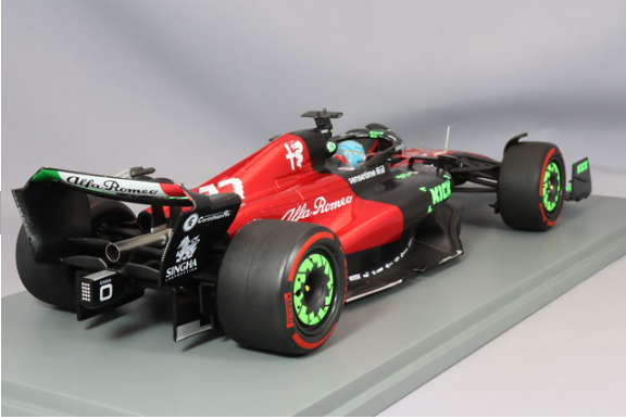 Spark S18S962 1/18 Alfa Romeo Kick Sauber C43 Belgium GP 2023 #77 Multi