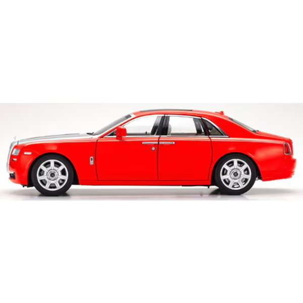 Kyosho KS08802RS 1/18 Rolls-Royce Ghost Red/Silver Diecast Model Car Collectible
