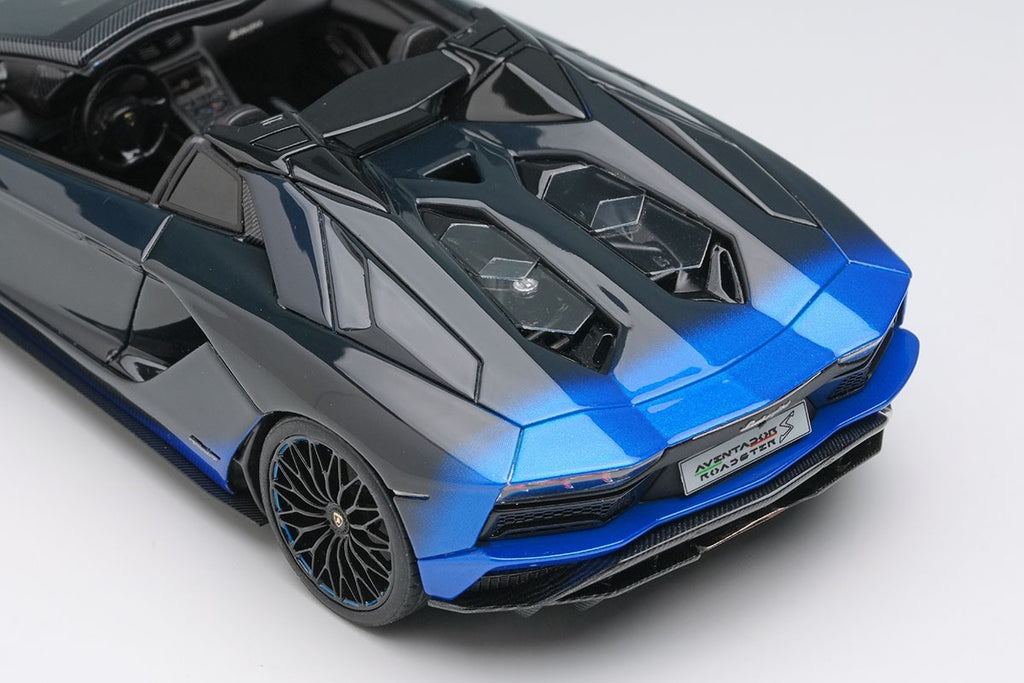 EIDOLON EM767A 1/43 Lamborghini Aventador S 2018 Blue Resin Limited 100pcs