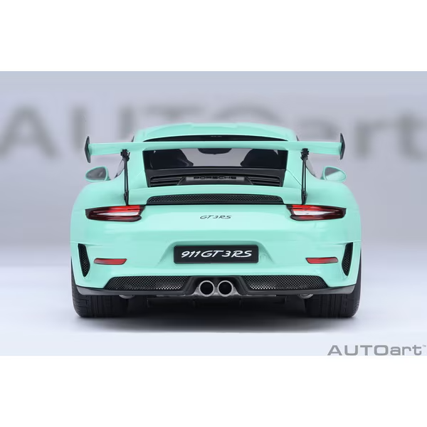 AUTOart 78181 1/18 Porsche 911 991.2 GT3 RS Mint Green Diecast