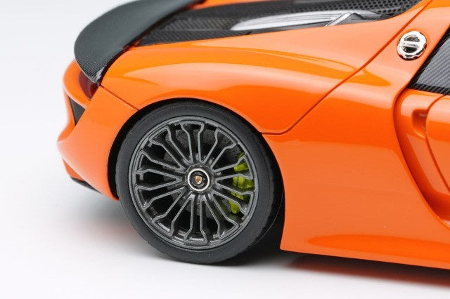 EIDOLON EM568H 1/43 Porsche 918 Spyder 2011 Orange Resin Limited 60pcs
