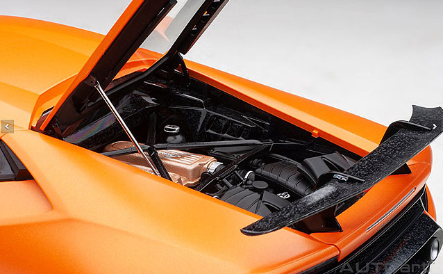 AUTOart 12076 1/12 Lamborghini Huracan Performante Matte Orange Coupe