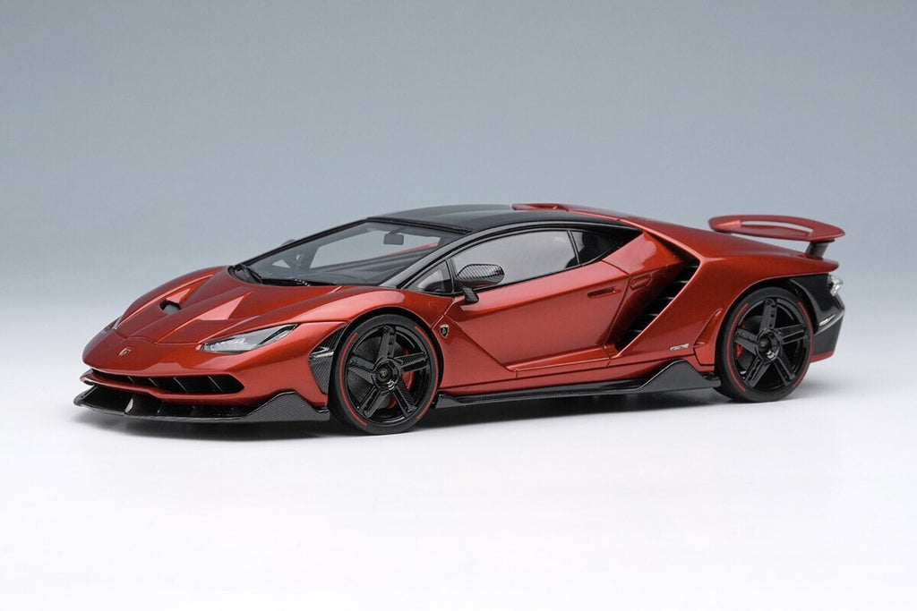 EIDOLON EM780C 1/43 Lamborghini Centenario LP770-4 2016 Rear Wing Up RossoEfesto