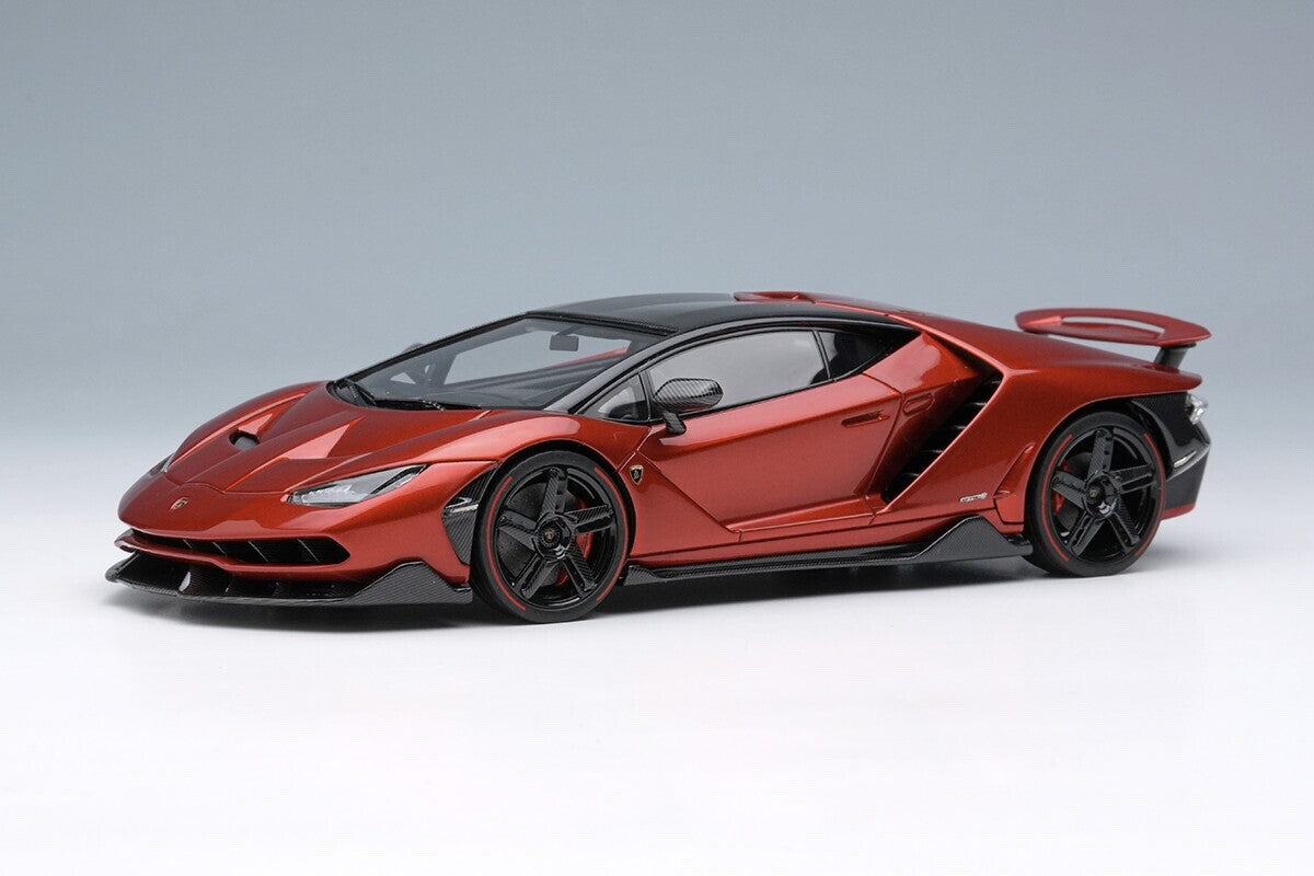 EIDOLON EM780C 1/43 Lamborghini Centenario LP770-4 2016 Rear Wing Up RossoEfesto