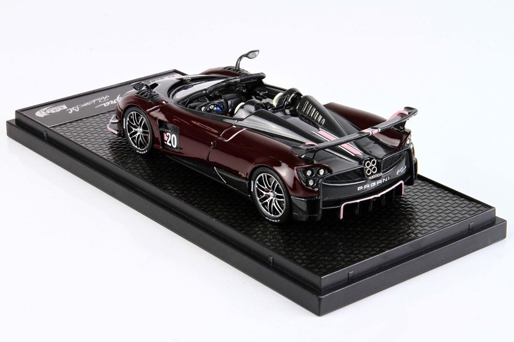BBR BBRC226C 1/43 Pagani Huayra BC Roadster Black Dark Red Carbonium Ltd 99pcs