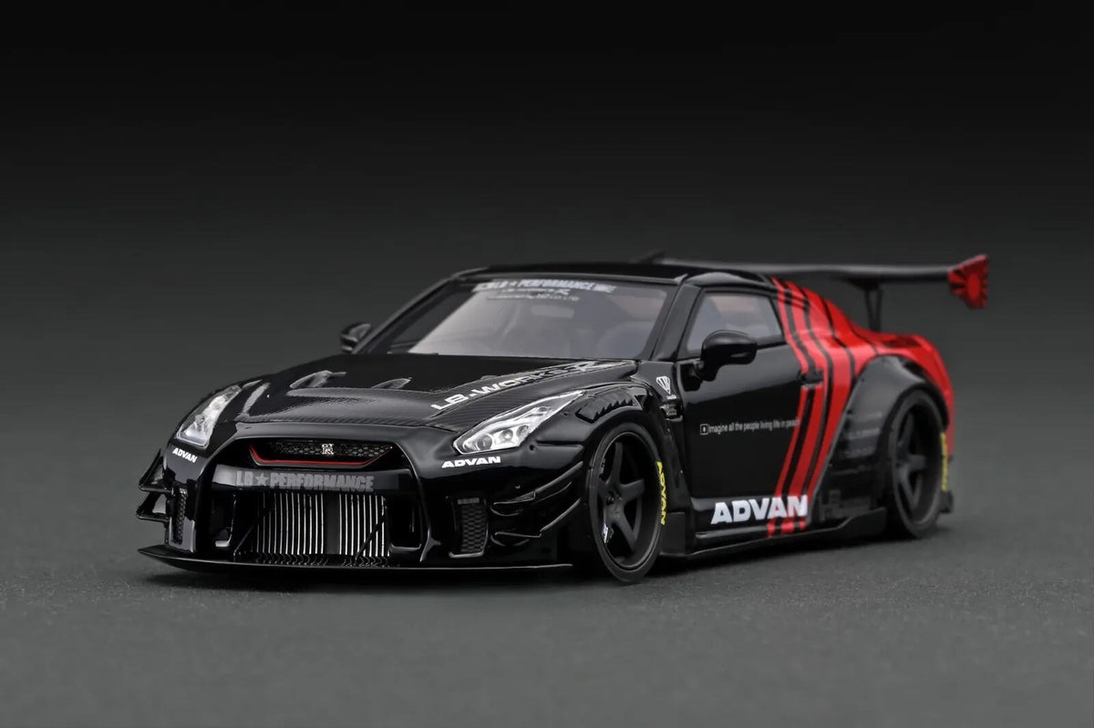 Ignition Model IG2556 1/43 Nissan GT-R R35 LB-WORKS Type2 Black/Red