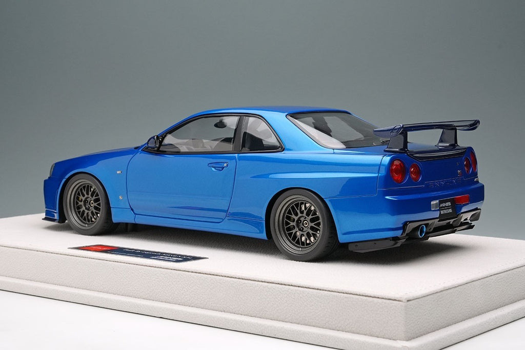 Make Up EIDOLON EML130B 1/18 Mines Nissan Skyline GT-R BNR34 Bayside Blue