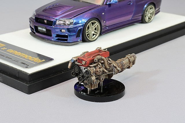 PGM PGM-430102-1 1/43 Nismo Nissan Skyline GT-R R34 Z-tune Purple Diecast