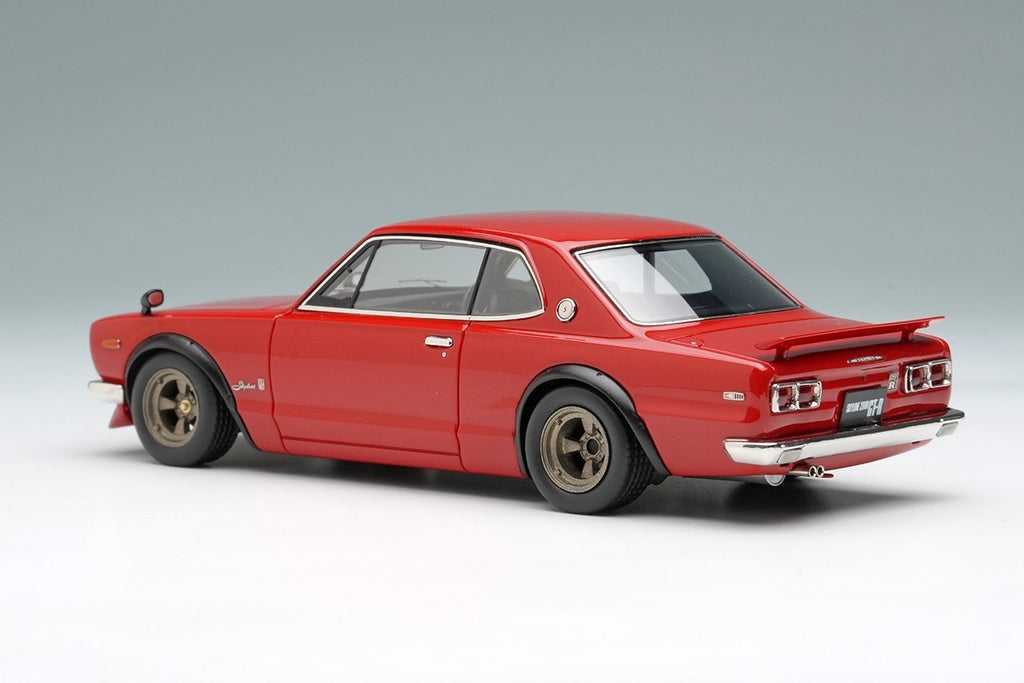 Make Up VISION VM244D 1/43 Skyline 2000 GT-R KPGC10 1971 Red with Spoiler