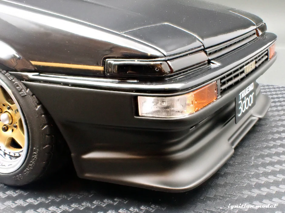 Ignition Model IG3490 1/18 Toyota Sprinter Trueno AE86 Black Limited Resin