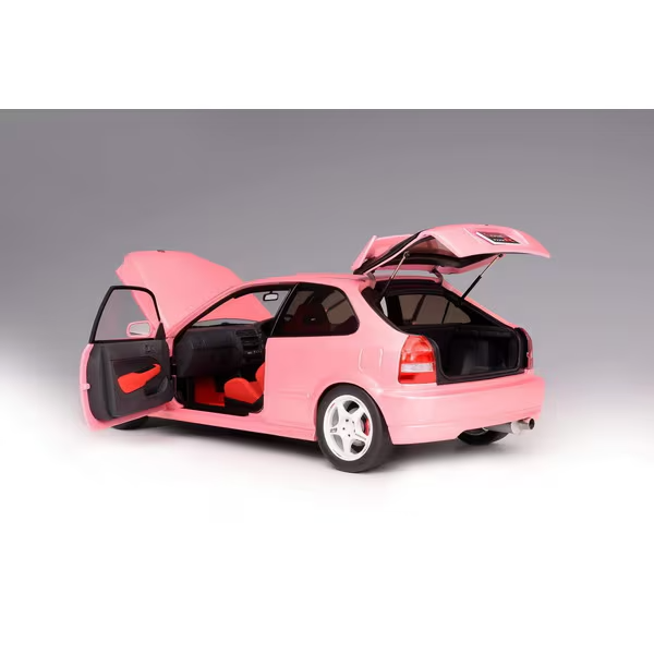 MOTORHELIX M85007 1/18 Honda Civic Type R EK9 Full Opening Pink (Diecast Model)