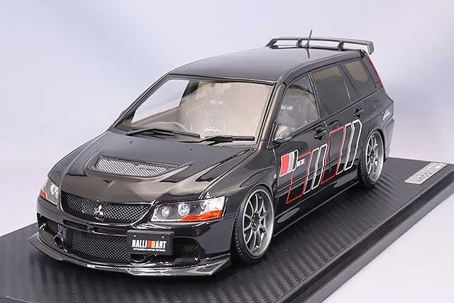 Ignition Model IG2770 1/18 Mitsubishi Lancer Evolution Wagon CT9W RALLIART Black