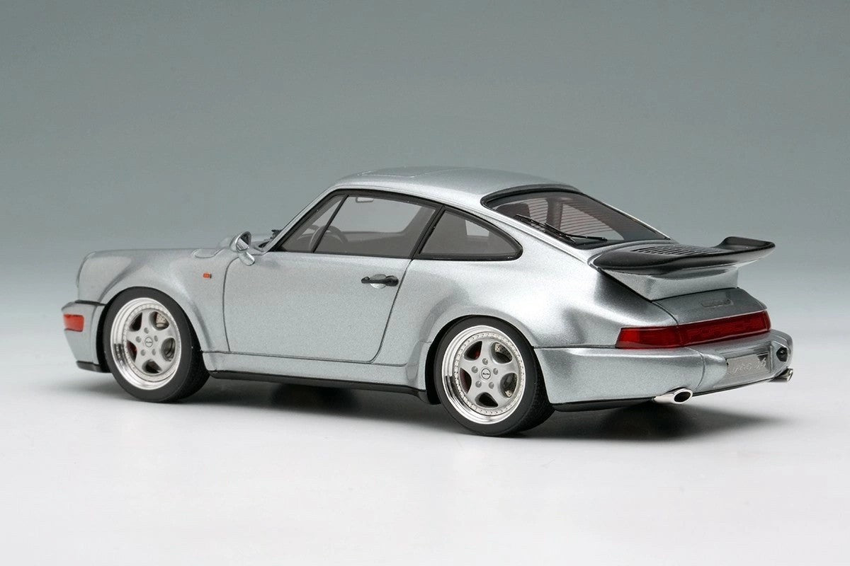 Make Up VISION VM158F 1/43 Porsche 911 964 Turbo 3.6 1993 Silver Resin