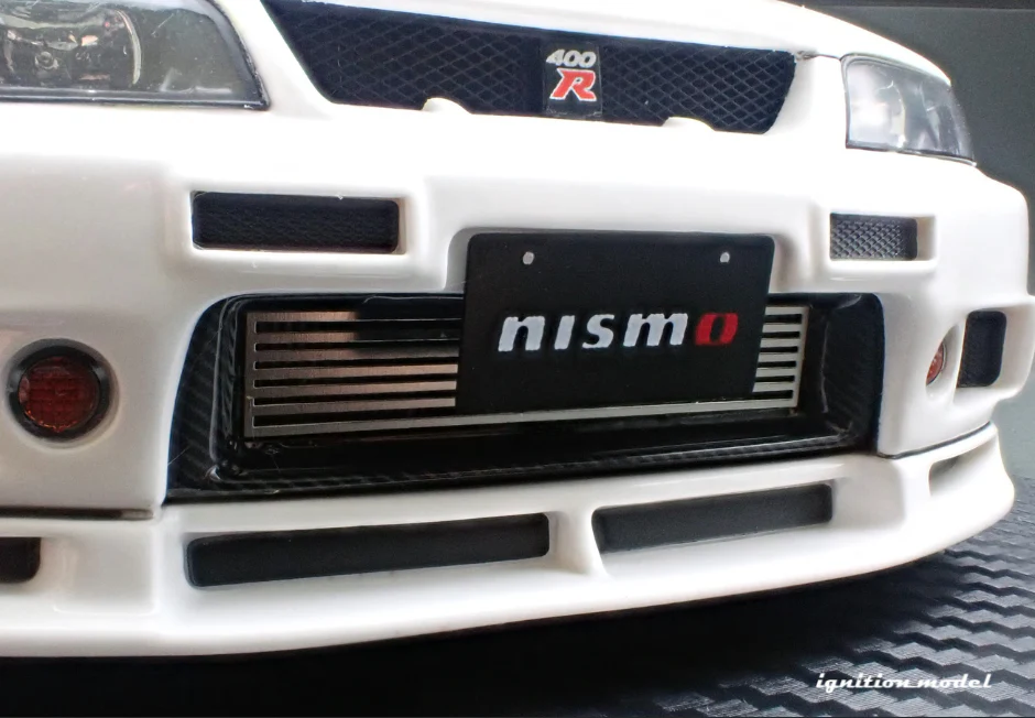 Ignition Model IG3653 1/18 NISMO 400R BCNR33 White Resin Model Car JDM Skyline