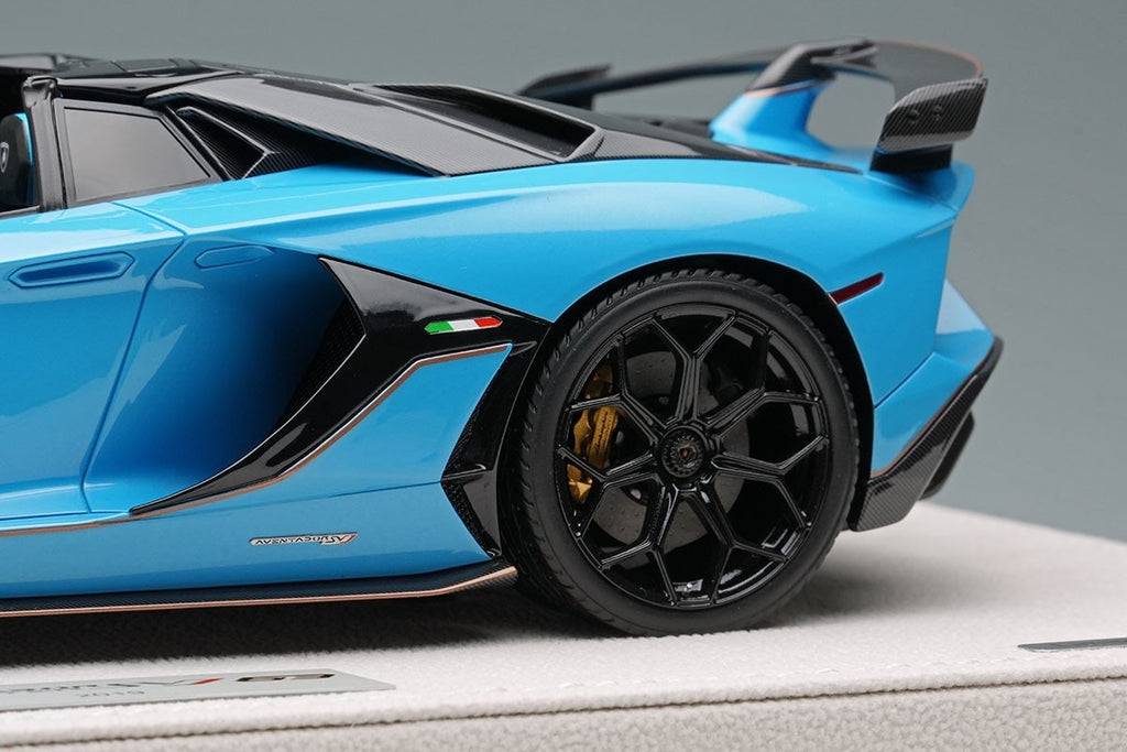 Make Up EIDOLON EML030H 1/18 Lamborghini Aventador SVJ 63 Roadster 2019 Blue